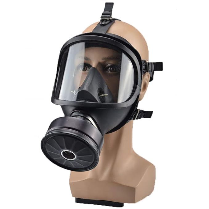 LIGHTOP Gasmaske Militärische Sicherheit Atemschutzmaske Vollgesichtsschutz Pestizid Formaldehyd Toxisches Gas Anti Virus Akt