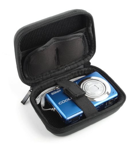 DURAGADGET Rigid Black Shell Case w/Secure Dual Zip Feature/Belt Clip & Multiple Accesory Compartments - Thumbnail 7