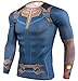 YUNYIYIS Men's Super-Hero Compression Sports Fitness Elastic T-Shirt Quick-Drying Running