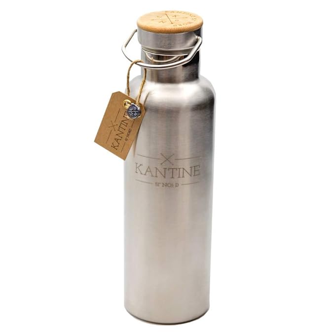 Kantine 51° Nord Isolierflasche Outdoor 750ml aus Edelstahl | 100% BPA-frei und nachhaltig | Gut für Kinder, Erwachsene und d