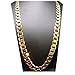 Gold chain necklace 9.1MM 24K Diamond cut Smooth Cuban Link with a. USA made