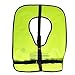 Scuba Choice Adult Neon Yellow Snorkel Vest with Name Box, Neoprene Safety Vest for Adults Over 200lbs, Easy Oral Inflator, High Visibility for Snorkeling & Water Sports, X-Large