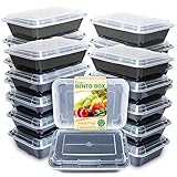 Enther Meal Prep Containers 20 pack 1 Compartment