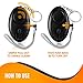 RP S 140db Personal Alarm Keychain Siren Emergency Sos Self Defense Horn (Black)
