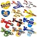 TRIPLEROSE 48 Pack Valentines Day Gifts Cards for Kids, with 48 Foam Airplanes, 48 Cards, 100Pcs Seals, Valentine Classroom Exchange Party Favor Toy