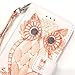 ikasus iPhone 6S Plus Case,iPhone 6 Plus Case, Glitter Diamond Colorful Painted PU Leather Flip Wallet Pouch Stand Credit Card ID Holders Case Cover for Apple iPhone 6/6S Plus (5.5