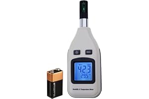 Handheld Digital Humidity & Temperature Meter 0~100% RH/ -30~70°C (-22~158°F) LCD Display Backlight Moisture Thermo Hygromete