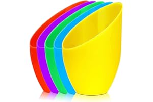 OTTOSEA 5 Pack Plastic Lampshade, 5.7 inch High, 4.1 inch Diameter, 1.65 inch Fitter, Replacement Plastic Lamp Shade for LED Floor Lamp [5colors]