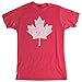 Ann Arbor T-shirt Co. Unisex Adult Canada Pride | Vintage Style, Retro-Feel Canadian Maple Leaf, XL Heather Red