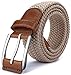 Stretch Belt Men,Bulliant Mens Woven Stretch Braided Belt 1 3/8