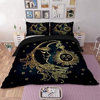 Amazon.com: Bohemian Duvet Cover Set King 3D Printed
