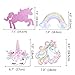 WERNNSAI Unicorn Party Decoration Kit - Magical Unicorn Themed Party Supplies for 1st Birthday Baby Girl Including Pastel Banner, Hanging Swirl, Latex Balloon, Giant Number “1” Foil Balloon