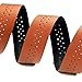Vinqliq® Retro PU Leather Road Bike Bicycle Handlebar Wraps Bar Tapes with Bar Plugs (Natural Brown(with Breath Holes))