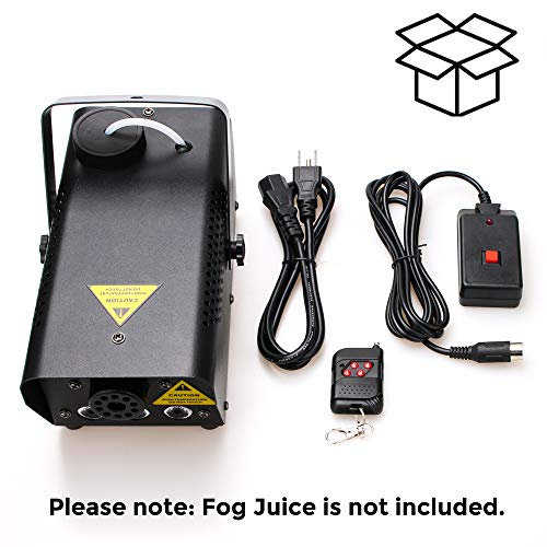 Fog Machine with lights, 400-Watt Portable Fog Machine with Wireless Remote Control, Smoke Machines for Parties Halloween Wedding Christmas DJ Dance