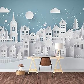Wall Mural Snow World Removable Wallpaper Wall Sticker for Bedroom Living Room - 66x96 inches