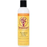 Jessicurl, Aloeba Daily Conditioner for Curly Hair, No Fragrance Added, 8 Fl oz. Leave in Conditioner and Hair Detangler for Fine Hair