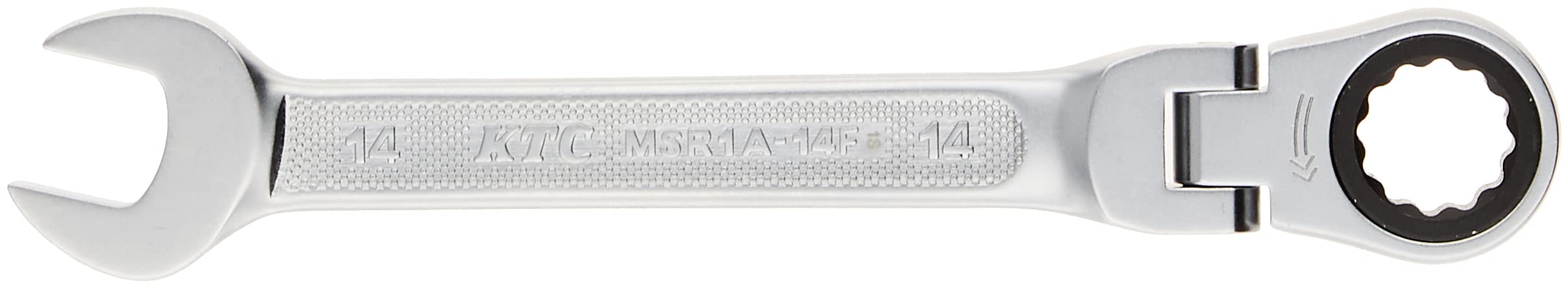 京都機械工具(KTC) ラチェットコンビネーションレンチ 首振りタイプ MSR1A14F 14mm商品画像
