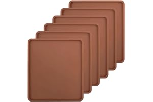 6 Pack Silicone Dehydrator Trays Compatible with Cosori CP267-FD,Nonstick Silicone Drye Sheets with Edge, Silicone‘s Dehydrat