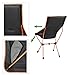MARCHWAY Ultra Light Weight High Back Folding Outdoor Camping Chair with Pillow - Portable, Foldable, Heavy Duty - for Hiking, Beach and Road Trip (Orange)
