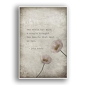 Framed Canvas Wall Art for Living Room, Bedroom Beautiful Quotes Canvas Prints for Modern Home Decoration Ready to Hang - 16"x24" inches