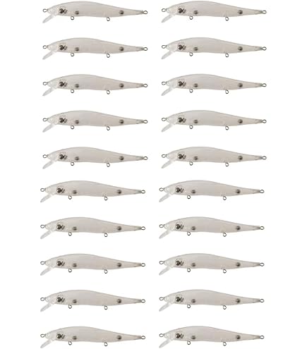 10pcs Unpainted Crankbait Fishing Lure Body 4 1/2 Inch 2/5 OZ Blank Lures 8100 E - Foto 13