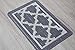 EN'DA Home Entrance Doormat Fiber with Various Pattern Bathroom Doormat 19 by 30.7-Inch (Gray)