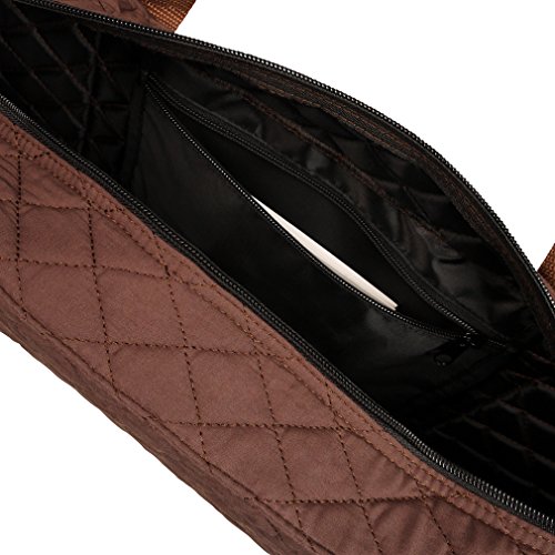 NEW! - Empty Mahjong Bag - Brown Quilted Soft Bag by Linda Li - Empty Bag Only