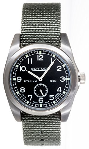 Bertucci A-3T Vintage 42 Watch Black/Ti-Def Drab Band 13300