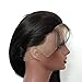 Cici Collection 360 Lace Frontal Closure Brazilian Lace Virgin Hair Straight Natural Hairline Lace Band Frontal Bleached Knot Pre Plucked With Baby Hair (18inch, Straight)