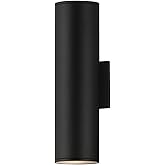 Maxim Lighting 86216BK Stout - 18W 2 LED Outdoor Wall Mount-15 Inch Tall and 4.25 Inch Wide