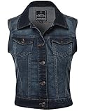 FPT Womens Cropped Denim Vest (S-3XL)