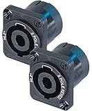 Neutrik NL2MP (PACK OF 2) Chassis Mount Solder, 2 Pole Type Speakon Connector