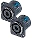 Neutrik NL2MP (PACK OF 2) Chassis Mount Solder, 2 Pole Type Speakon Connector