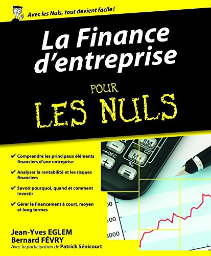 D.o.w.n.l.o.a.d La Finance d'entreprise pour les Nuls (French Edition) [Z.I.P]
