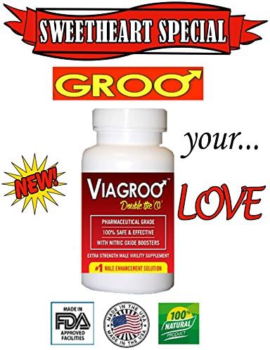 VIAGROO - NOW WITH NITRIC OXIDE BOOSTER L-ARGININE - NATURAL MALE LIBIDO ENHANCEMENT SEX PILLS PENIS ENLARGEMENT TESTOSTERONE - 7 DAY - BUY 3, GET 1 FREE!