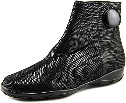 Vaneli Sport Angel Womens Size 5.5 Black Animal Print Leather Booties Shoes