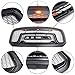 Matte Black Mesh Replacement Grill For 2013-2018 Dodge Ram 1500 Front Grille Honeycomb Bumper (With Three LED Amber Lights, NOT Fit Rebel Model)