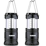 Glamore 30 LED Ultra Bright Portable Outdoor Camping Lantern Flashlights Collapsible Flashlight (2 packs)