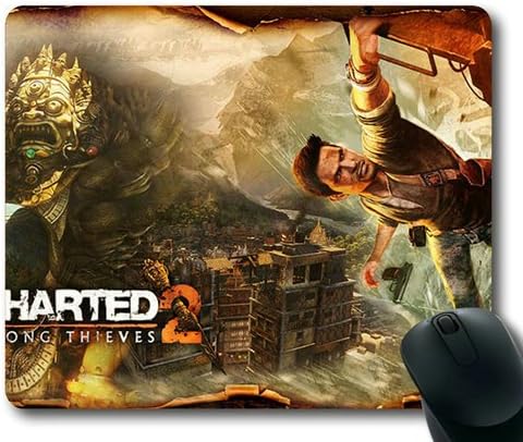 Popular Custom Designed Gaming Mouse Pad With Uncharted Non-Slip Neoprene Rubber Standard Size 9 Inch(220mm) X 7 Inch(180mm) X 1/8(3mm) Mousepad