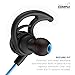Phaiser Junwer BHS-750 Bluetooth Headphones Runner Headset Sport Earphones with Mic and Lifetime Sweatproof Guarantee - Wireless Earbuds for Running, Oceanblue