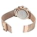Baogela Mens black rose Gold Stainless Steel Chronograph Calender Alloy Quartz fashion Wrist Watch