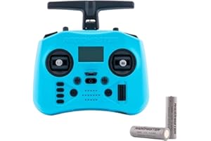 XIANGTAT Radiomaster Pocket Crush ExpressLRS Radio Controller 2.4G 16CH ELRS Transmitter Hall Gimbal for RC FPV Drone Quadcopter Remote Control New (Iceberg Blue with 18650)