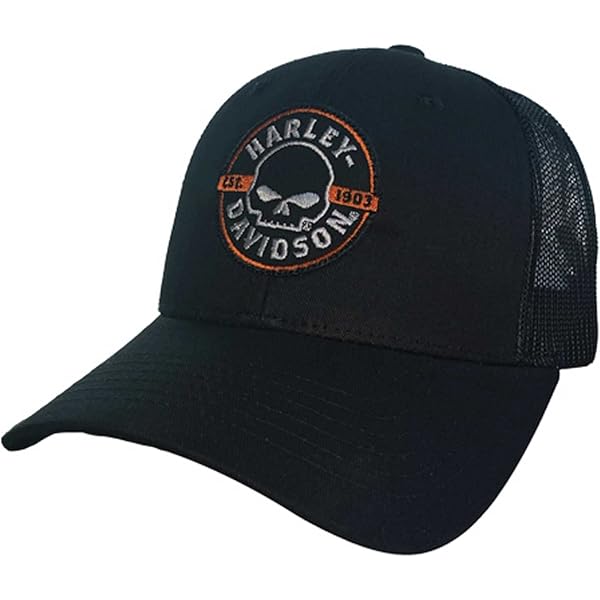 Harley-Davidson Men's RWB Bar & Shield Stretch Fit Baseball Cap