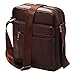 Small Genuine Leather Cross Body Messenger Bags Satchel Shoulder Bag for Men Brown