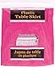 Unique Premium Hot Pink Solid Plastic Table Skirt (29