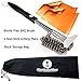 Bristle Free Grill Brush and Scraper: PLUS 2 Copper Non Stick Grill Mats - Wireless Grill Brushes and Grill Scrapers Grill Cleaning Tools - Bonus Grilling Mats Included - 3 BBQ Accessories Bundle