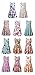 Jxstar Little Girls Animal Print for Skater Cartoon Rainbow Dog Pattern Sleeveless Dress Rainbow Dog 130