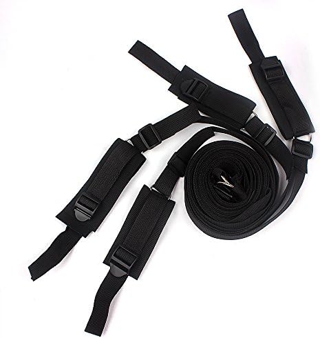 Under Bed Restraint Kits for Sport with Adjustable Straps in Black