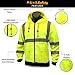 KwikSafety EXTENDED SIZING | PATROL Class 3 Fleece Hoodie | Premium Anti-Pill (No Fuzz Balls) Durable Zipper Construction Work Wear | 360° Hi Vis Reflective ANSI Compliant Safety Jacket | 2XL
