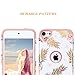 iPod 5 Case,iPod Touch 6 Case Pineapple,Fingic 2 in 1 Hybrid Slim Fit Case Hard PC&Soft Rubber Anti-Scratch Protective Case Cover for Apple iPod Touch 5/6th Generation,Flower Pineapple/Rose Gold
